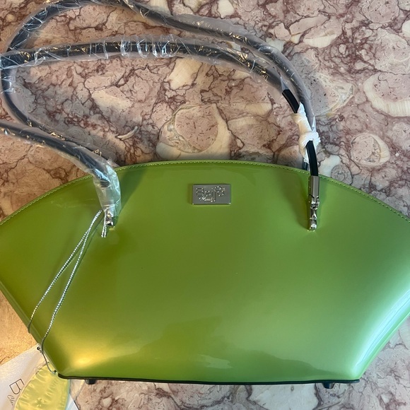 New Beijo Over the Moon Apple Green Purse Handbag Shoulder Bag - Picture 2 of 7